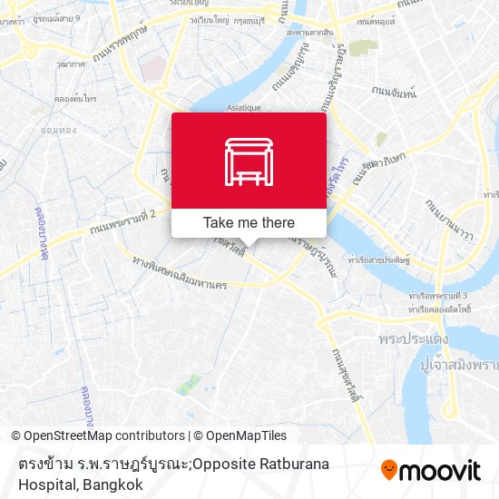 ตรงข้าม ร.พ.ราษฎร์บูรณะ;Opposite Ratburana Hospital map