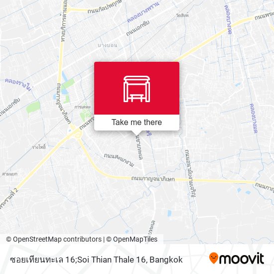 ซอยเทียนทะเล 16;Soi Thian Thale 16 map