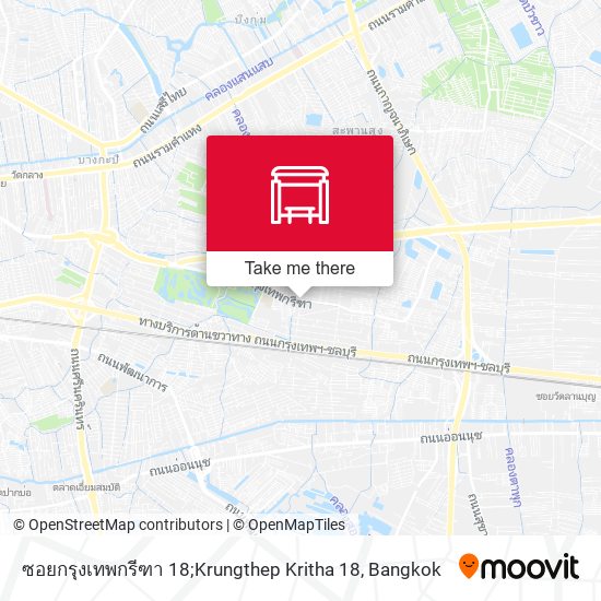 ซอยกรุงเทพกรีฑา 18;Krungthep Kritha 18 map