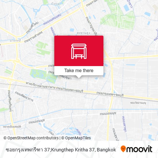 ซอยกรุงเทพกรีฑา 37;Krungthep Kritha 37 map