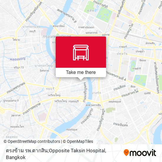 ตรงข้าม รพ.ตากสิน;Opposite Taksin Hospital map