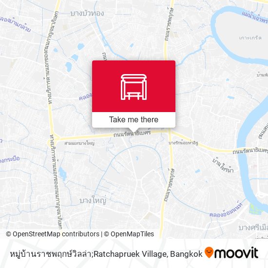 หมู่บ้านราชพฤกษ์วิลล่า;Ratchapruek Village map