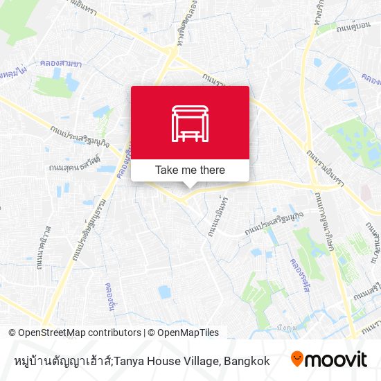 หมู่บ้านตัญญาเฮ้าส์;Tanya House Village map
