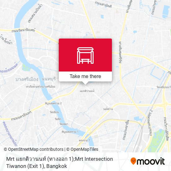 Mrt แยกติวานนท์ (ทางออก 1);Mrt Intersection Tiwanon (Exit 1) map