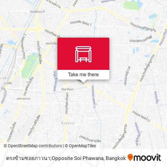 ตรงข้ามซอยภาวนา;Opposite Soi Phawana map