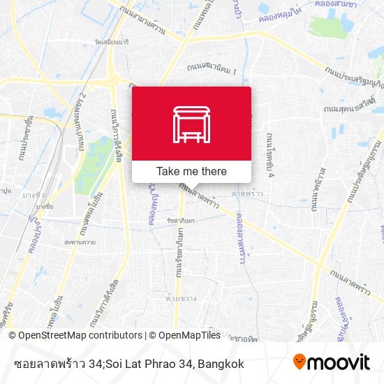 ซอยลาดพร้าว 34;Soi Lat Phrao 34 map