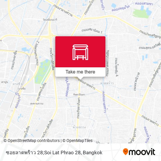 ซอยลาดพร้าว 28;Soi Lat Phrao 28 map