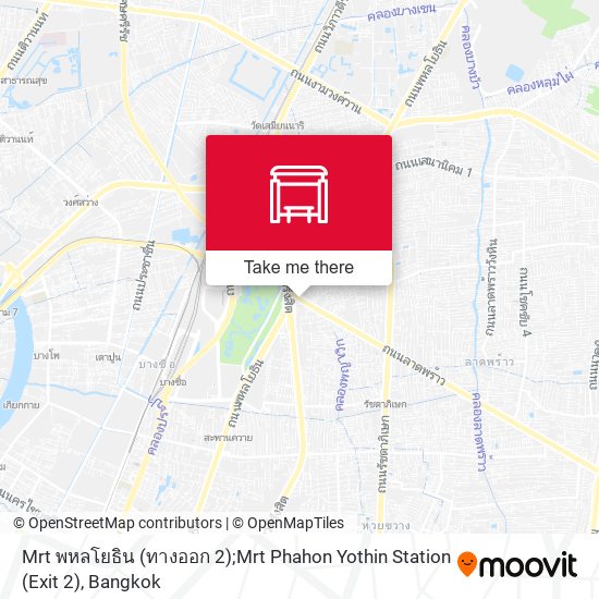 Mrt พหลโยธิน (ทางออก 2);Mrt Phahon Yothin Station (Exit 2) map