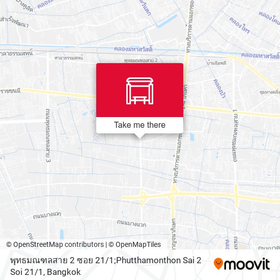 พุทธมณฑลสาย 2 ซอย 21 / 1;Phutthamonthon Sai 2 Soi 21 / 1 map