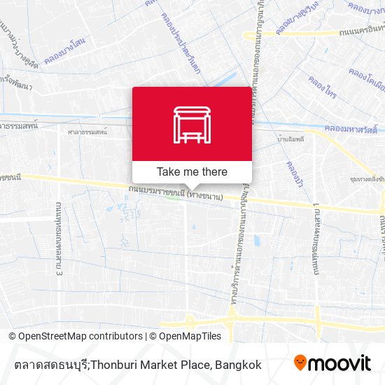 ตลาดสดธนบุรี;Thonburi Market Place map