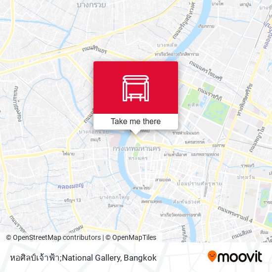 หอศิลป์เจ้าฟ้า;National Gallery map