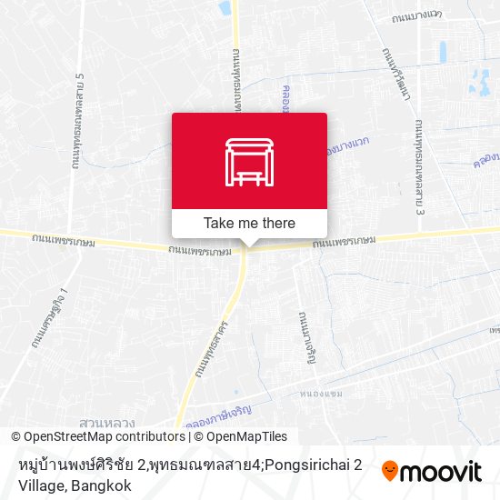 หมู่บ้านพงษ์ศิริชัย 2,พุทธมณฑลสาย4;Pongsirichai 2 Village map