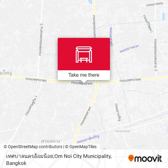 เทศบาลนครอ้อมน้อย;Om Noi City Municipality map