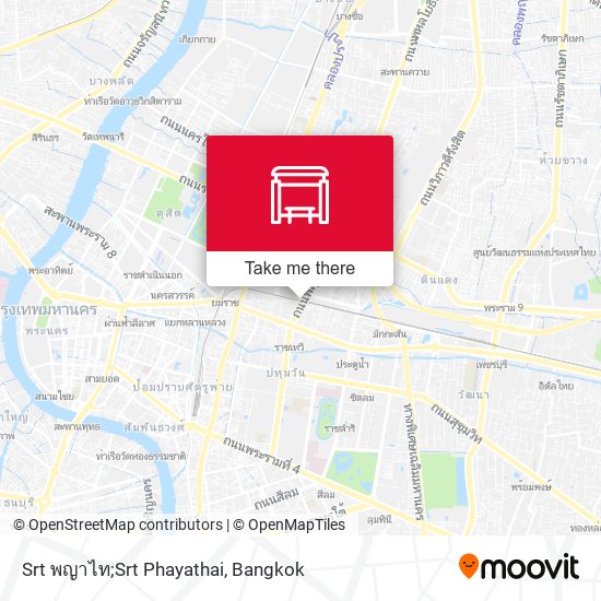 Srt พญาไท;Srt Phayathai map