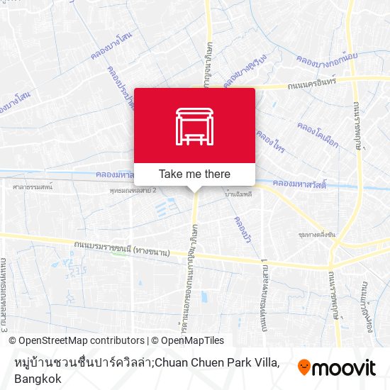 หมู่บ้านชวนชื่นปาร์ควิลล่า;Chuan Chuen Park Villa map