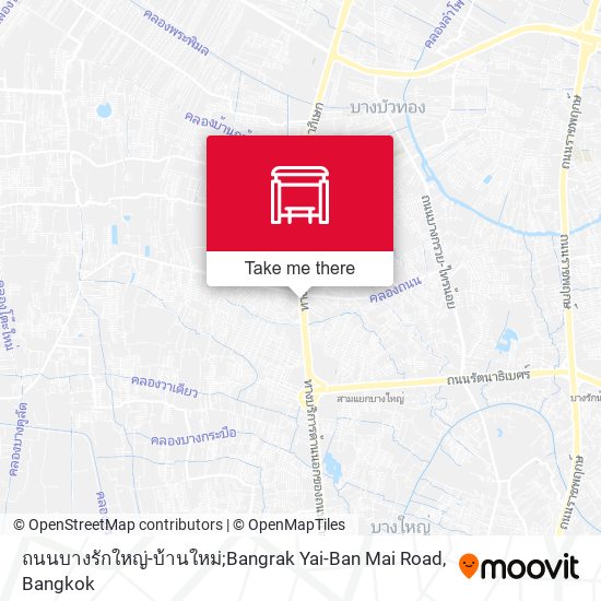 ถนนบางรักใหญ่-บ้านใหม่;Bangrak Yai-Ban Mai Road map