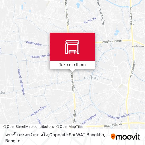 ตรงข้ามซอยวัดบางโค;Opposite Soi WAT Bangkho map