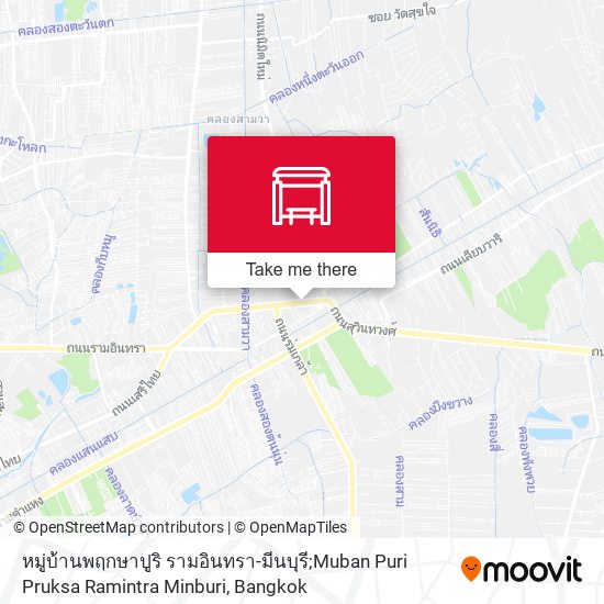หมู่บ้านพฤกษาปูริ รามอินทรา-มีนบุรี;Muban Puri Pruksa Ramintra Minburi map