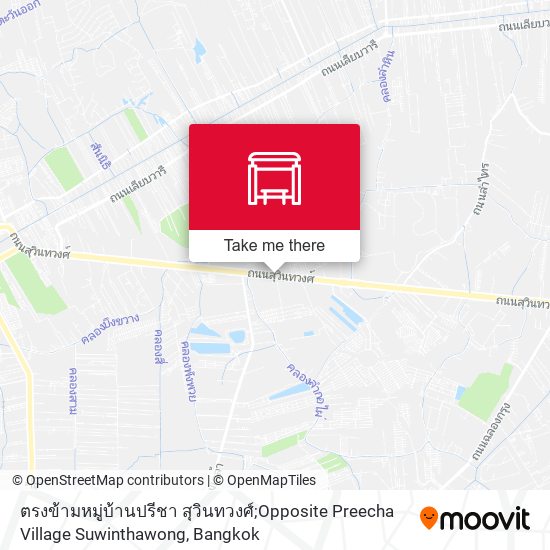 ตรงข้ามหมู่บ้านปรีชา สุวินทวงศ์;Opposite Preecha Village Suwinthawong map