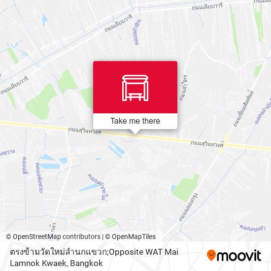 ตรงข้ามวัดใหม่ลำนกแขวก;Opposite WAT Mai Lamnok Kwaek map