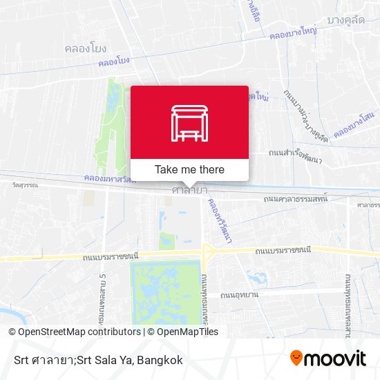 Srt ศาลายา;Srt Sala Ya map
