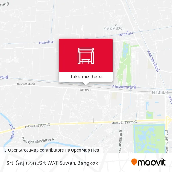 Srt วัดสุวรรณ;Srt WAT Suwan map