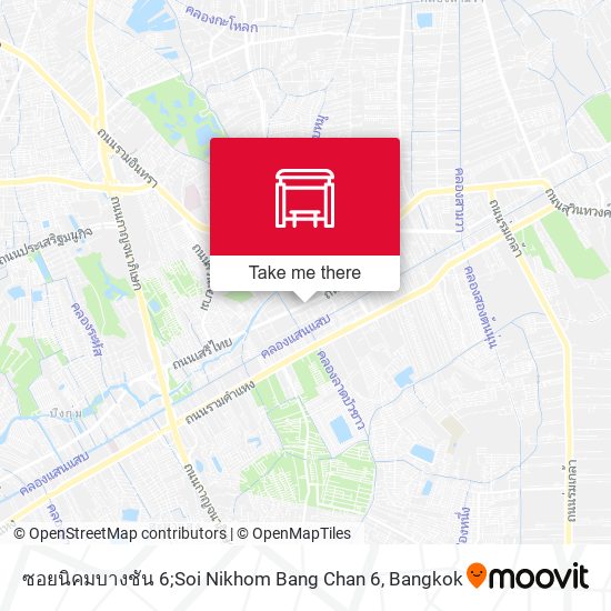 ซอยนิคมบางชัน 6;Soi Nikhom Bang Chan 6 map