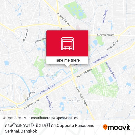 ตรงข้ามพานาโซนิค เสรีไทย;Opposite Panasonic Serithai map