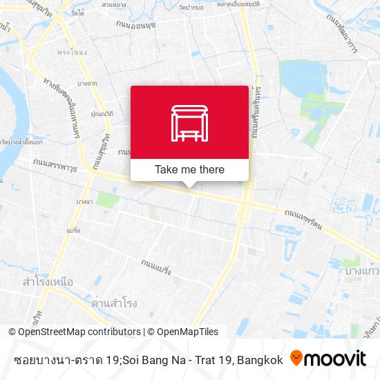 ซอยบางนา-ตราด 19;Soi Bang Na - Trat 19 map