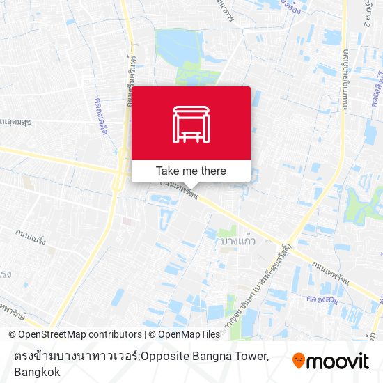 ตรงข้ามบางนาทาวเวอร์;Opposite Bangna Tower map