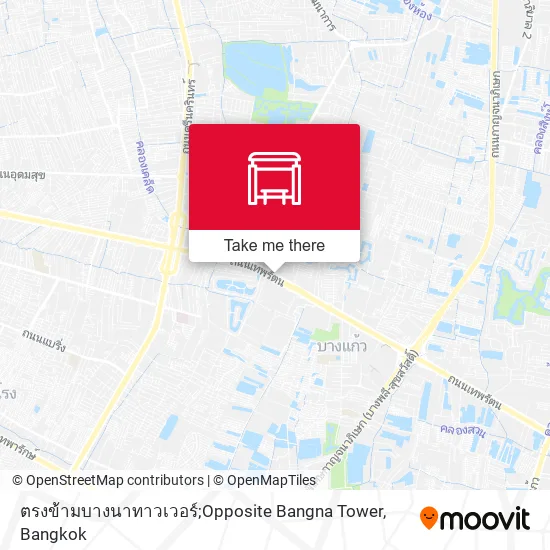 ตรงข้ามบางนาทาวเวอร์;Opposite Bangna Tower map