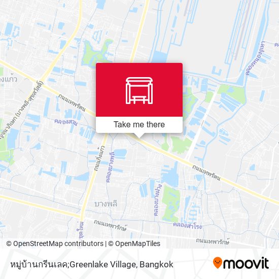 หมู่บ้านกรีนเลค;Greenlake Village map