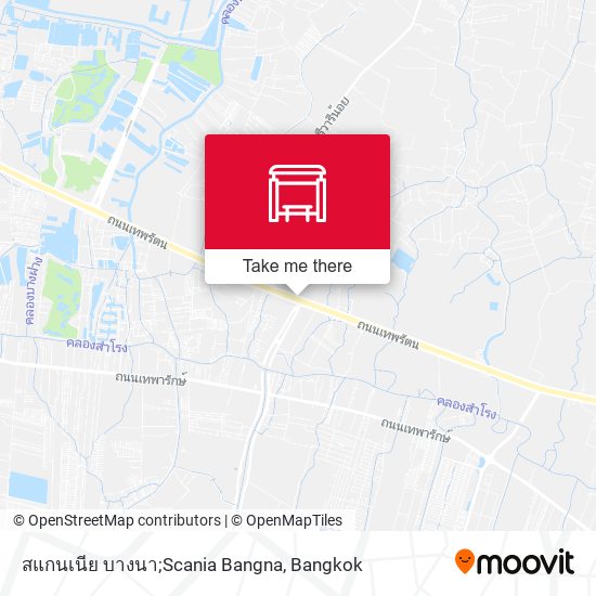สแกนเนีย บางนา;Scania Bangna map