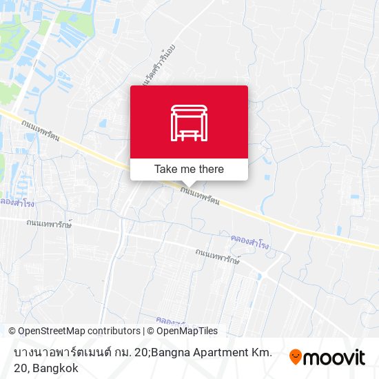 บางนาอพาร์ตเมนต์ กม. 20;Bangna Apartment Km. 20 map