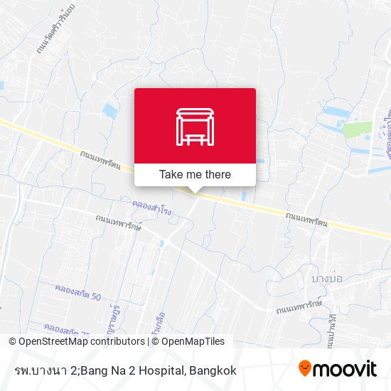 รพ.บางนา 2;Bang Na 2 Hospital map