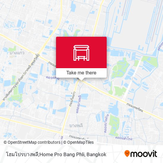 โฮมโปรบางพลี;Home Pro Bang Phli map