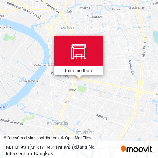 แยกบางนา(บางนา-ตราดขาเข้า);Bang Na Intersection map