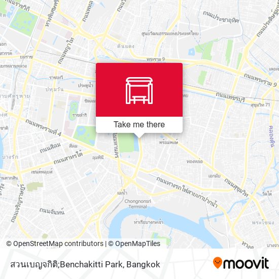 สวนเบญจกิติ;Benchakitti Park map