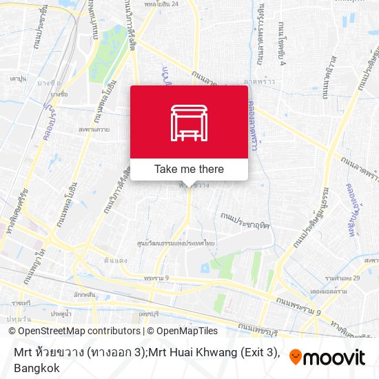 Mrt ห้วยขวาง (ทางออก 3);Mrt Huai Khwang (Exit 3) map