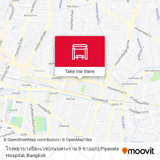 โรงพยาบาลปิยะเวช(ถนนพระราม 9 ขาออก);Piyavate Hospital map