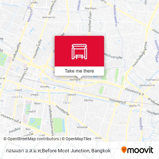 ก่อนแยก อ.ส.ม.ท;Before Mcot Junction map