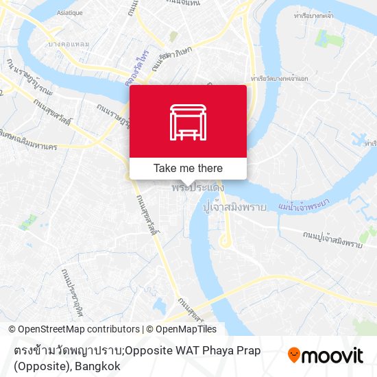 ตรงข้ามวัดพญาปราบ;Opposite WAT Phaya Prap map