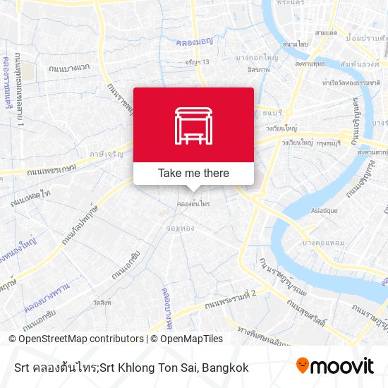 Srt คลองต้นไทร;Srt Khlong Ton Sai map