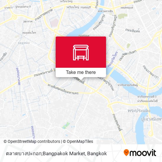 ตลาดบางปะกอก;Bangpakok Market map