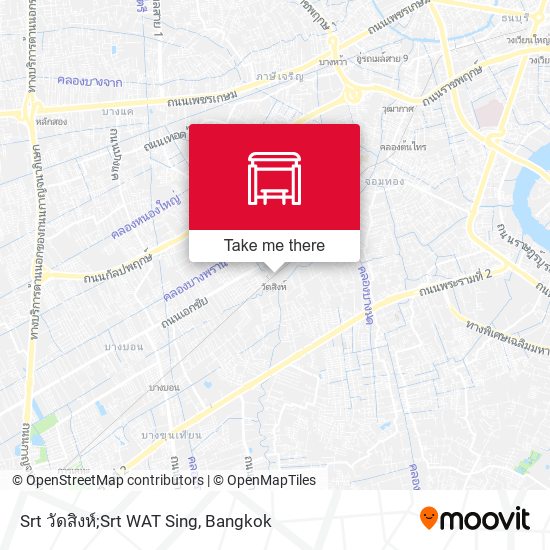 Srt วัดสิงห์;Srt WAT Sing map