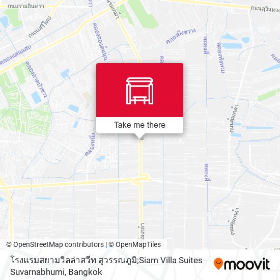 โรงแรมสยามวิลล่าสวีท สุวรรณภูมิ;Siam Villa Suites Suvarnabhumi map