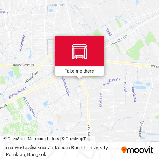 ม.เกษมบัณฑิต ร่มเกล้า;Kasem Bundit University Romklao map