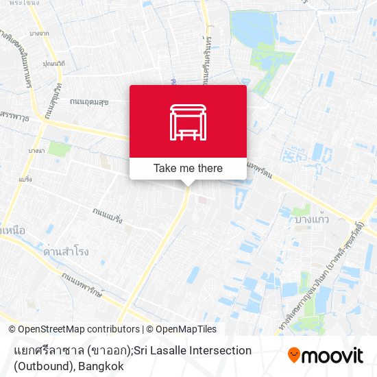 แยกศรีลาซาล (ขาออก);Sri Lasalle Intersection (Outbound) map