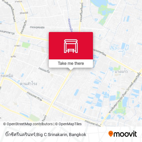 บิ๊กซีศรีนครินทร์;Big C Srinakarin map