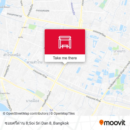 ซอยศรีด่าน 8;Soi Sri Dan 8 map